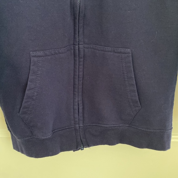 Harry Potter Slytherin Full Zip Navy Blue Graphic Sweatshirt with Hood. Size XS - Picture 5 of 9